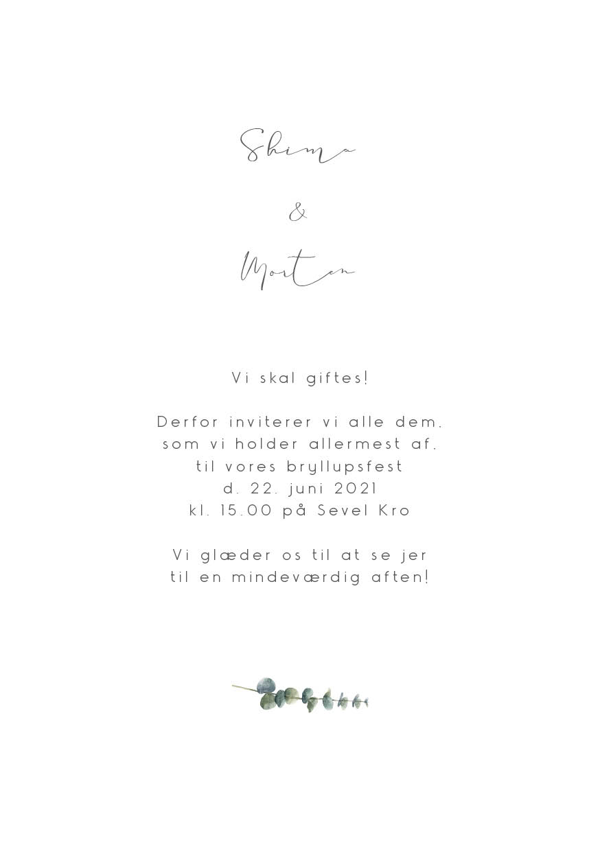 Bryllup - Shima & Morten